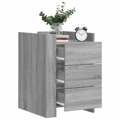 Petromila vidaXL Nočný stolík sivý sonoma 45x50x65 cm kompozitné drevo