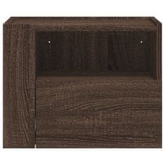 Petromila vidaXL Nástenný nočný stolík hnedý dub 45x30x35 cm