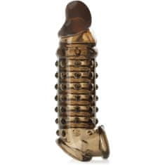 XSARA Pevný erekční návlek na penis a varlata - prodloužení o 2 cm - stimulace penisu a vagíny - 73082236