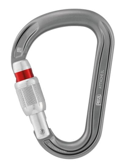 Petzl Karabína Petzl Attache sivá