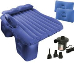 WOWO Nafukovací matrac s pumpou - Autopostelový nafukovací matrac s modrou pumpou