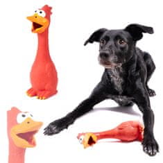 WOWO Gumové hryzátko pre psa s kačičkou - Hryzátko pre psa s gumovou kačičkou 20,5 cm