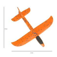 WOWO Polystyrénový Letecký Klzák - Oranžový Polystyrénový Letecký Klzák 34x33cm