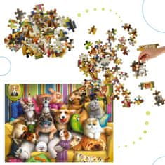 WOWO Hravé Zvieratká Puzzle pre Deti - CASTORLAND Puzzle Hravé Zvieratká 70 Dielikov pre Deti 5+