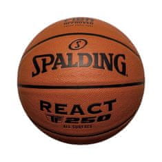 Spalding Lopty basketball hnedá 7 React TF250 Logo Fiba