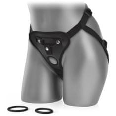 XSARA Pás strap-on na upevnění dilda, 3 3 výměnné kroužky + otvor na penis - lesbický sex, pegging - 76742473