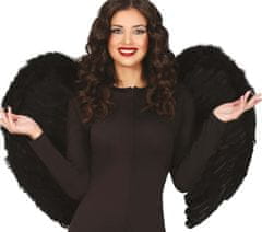Guirca Anjelské krídla čierne 80x60cm