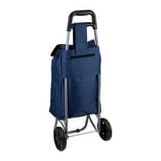 EDCO Nákupná taška na kolieskach modrá
