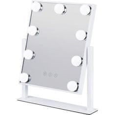 Northix Kozmetické zrkadlo s LED osvetlením - biele 