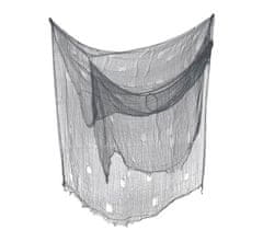 Guirca Dekoračná tkanina sivá s dierami 200x500cm