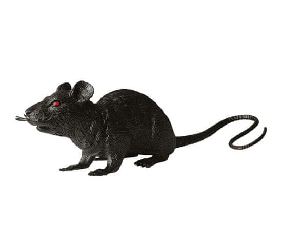 Guirca Dekorácia Potkan čierny 18cm