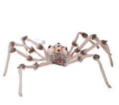 Guirca Dekoračný pavúk sivý s červenými očami 80cm
