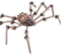 Guirca Dekoračný pavúk sivý s červenými očami 80cm