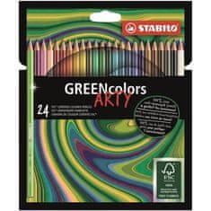 Stabilo Pastelky GREENcolors "ARTY", 24 farieb