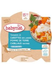 Babybio Menu mrkva a zemiaky s treskou 260 g