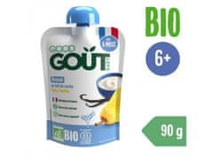Good Gout BIO Jogurt, hruška a vanilka 90 g – ovocný príkrm