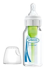 Dr.Brown´s Fľaša dojčenská Options+ sklenená Anti-colic 120ml – 1ks