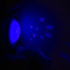 Baby Mix Plyšový zaspávačik medvedík s projektorom modrý