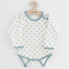 NEW BABY Dojčenské body Classic II hviezdy mätové 74 (6-9m) Zelená