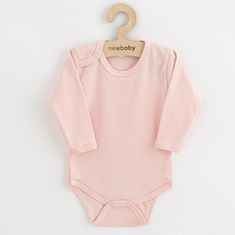 NEW BABY Dojčenské body Classic II svetlo ružové 80 (9-12m) Ružová