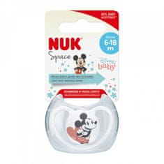 Nuk Cumlík Space 6-18m Disney Mickey Mouse červená, vel. 6-18 m