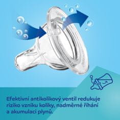 Canpol BABIES Fľaša antikoliková so svietiacimi úchytmi EasyStart Sleepy koala 300ml ružová