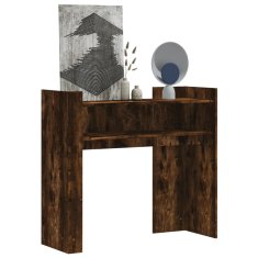 Petromila vidaXL Konzolový stolík dymový dub 100x35x90 cm kompozitné drevo