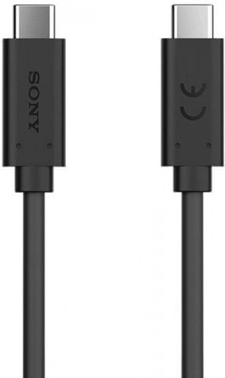 SONY  Dátový kábel UCB-24 Sony USB-C/USB-C 1 m čierny (Bulk)