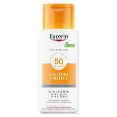 Eucerin Extra ľahké mlieko na opaľovanie Sensitive Protect SPF 50+ (Extra Light Sun Lotion) 150 ml