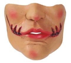 Guirca Karnevalová maska odrezané pezy latex