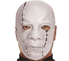 Guirca Karnevalová maska Vrah s jazvami biela LATEX