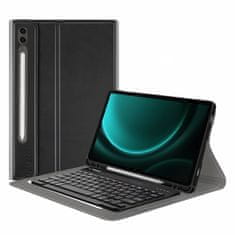 Neogo Smart Cover Keyboard puzdro na Samsung Galaxy Tab S9 FE Plus 12.4'' 2023, čierne