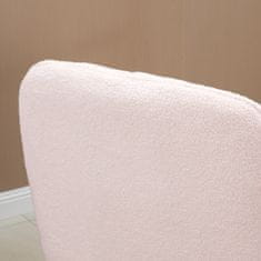 HOMCOM Hojdacie Kreslo Polstrované Relaxačné Kreslo S Sherpa Fleece, Pink, Do 150 Kg, Cozy Swing Chair, 63X95X97Cm 