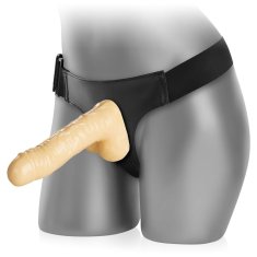 XSARA Umělý penis realistické dildo na elastickém pásu strap-on - 73530800