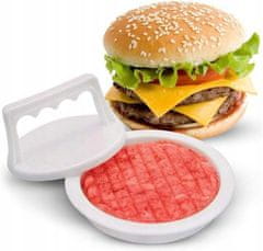 Pronett  XJ5301 Kuchynský praktický lis na hamburgery biely