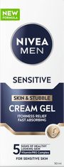 Nivea Krémový gél na citlivú pleť a strnisko Sensitive (Skin & Stubble Cream Gel) 50 ml