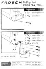 HromTech Zásterky, lapače nečistôt, Honda CR-V, 2015-2018, predné