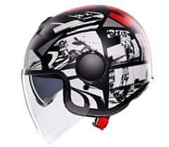 AGV ETERES E2206 HISTORY MATT BLACK/WHITE/RED vel. S