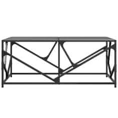 Petromila vidaXL Konferenčné stolíky čierna sklenená doska 98,5x50x41 cm oceľ