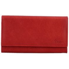 Delami Dámska kožená peňaženka DELAMI, Emporium RED