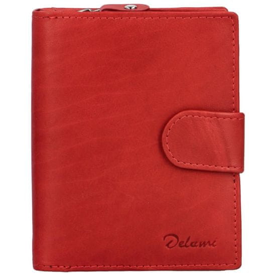 Delami Dámska kožená peňaženka DELAMI, Crossroad červená