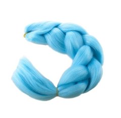 Soulima Modré vrkoče zo syntetických vlasov, dĺžka 60 cm, odolné voči UV žiareniu a teplu