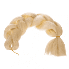 Soulima Syntetické vrkoče na vlasy, svetlá blond, dĺžka 60 cm, hmotnosť 0,089 kg