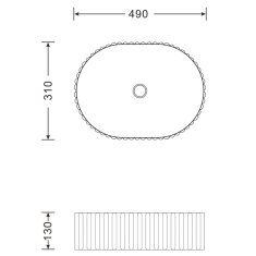 SAPHO PICOBELLO keramické umývadlo na dosku 60x34m, biela AR486 - Sapho