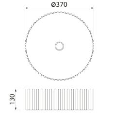 SAPHO PICOBELLO keramické umývadlo na dosku priemer 37cm, biela AR484 - Sapho