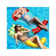JOKOMISIADA Nafukovací matrac Hojdacia sieť na vodu, ananásový model pre bazén a pláž SP0760