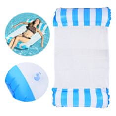 JOKOMISIADA Nafukovací modrý matrac na plávanie Hojdacia sieť na vodu do bazéna a na pláž SP0758