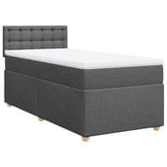 Petromila vidaXL Boxspring posteľ s matracom tmavosivá 90x190 cm látka