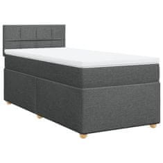 Petromila vidaXL Boxspring posteľ s matracom tmavosivá 90x190 cm látka