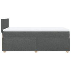 Petromila vidaXL Boxspring posteľ s matracom tmavosivá 90x190 cm látka